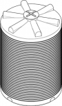 Евролос ВЦЕ 3000 вертикальная цилиндрическая